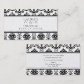 Carte De Visite Affaires de mode élégantes chics élégantes (Devant / Derrière)