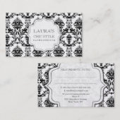 Carte De Visite Affaires de mode élégantes chics modernes baroques (Devant / Derrière)