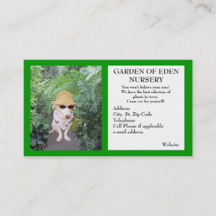 Carte De Visite Affaires de pépinière de jardin