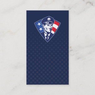 Carte De Visite affaires de police d'assistant du shérif de police