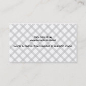 Carte De Visite affaires de restauration extérieures d'arrangement (Dos)