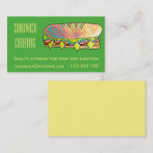 Carte De Visite Affaires de restauration pour des fonctions de (Devant / Derrière)