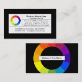 Carte De Visite affaires de roue de couleur (Devant / Derrière)