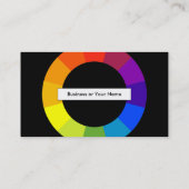 Carte De Visite affaires de roue de couleur (Dos)