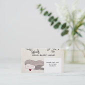 Carte De Visite affaires de singe nerd (Debout devant)