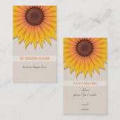 Carte De Visite Affaires de tournesol (Devant / Derrière)