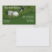 Carte De Visite Affaires d'industrie de golf (Devant / Derrière)