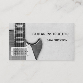 Carte De Visite affaires d'instructeur de guitare