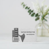 Carte De Visite affaires d'instructeur de guitare (Debout devant)