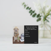 Carte De Visite Affaires drôles de climatisation (Debout devant)