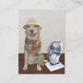 Carte De Visite Affaires drôles de climatisation (Dos)