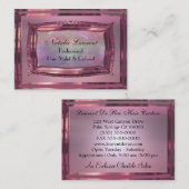 Carte De Visite Affaires élégantes de professionnel de perle de (Devant / Derrière)