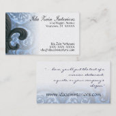 Carte De Visite affaires faites sur commande Ca de iron fleur de (Devant / Derrière)