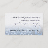 Carte De Visite affaires faites sur commande Ca de iron fleur de (Dos)