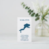 Carte De Visite affaires faites sur commande de plongeur autonome (Debout devant)