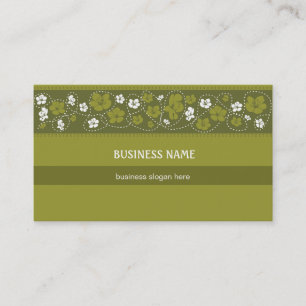 Carte De Visite Affaires florales de motif