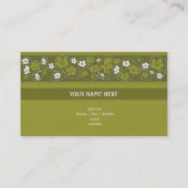 Carte De Visite Affaires florales de motif (Dos)