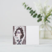 Carte De Visite Affaires foncées gothiques victoriennes de dessin (Debout devant)