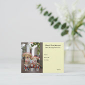 Carte De Visite Affaires hispaniques de thème (Debout devant)