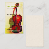 Carte De Visite Affaires/instructeur de violon (Devant / Derrière)