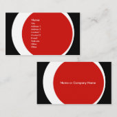 Carte De Visite Affaires modernes/carte sociale de profil de mise (Devant / Derrière)