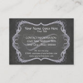 Carte De Visite Affaires modernes de remous typographique de (Dos)