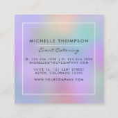 Carte de visite Affaires Or et Violet (Dos)