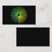 Carte De Visite Affaires psychédéliques abstraites d'illusion (Devant / Derrière)