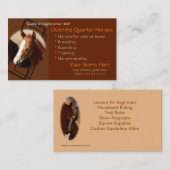 Carte De Visite Affaires quartes Cards-1-customize de cheval et de (Devant / Derrière)