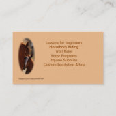Carte De Visite Affaires quartes Cards-1-customize de cheval et de (Dos)