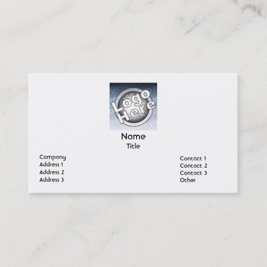 Carte De Visite Affaires simples (Devant)