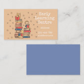 Carte De Visite Affaires tôt d'école maternelle de garde de centre (Devant / Derrière)