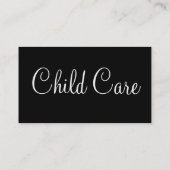 Carte de visite affectueux de Childcare de mains (Dos)