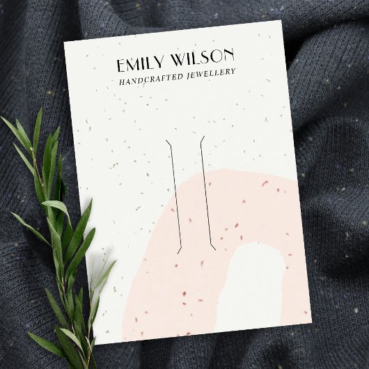 CARTE DE VISITE AFFICHAGE ABSTRAIT DE LA CLIP DE CHEVEUX DE POINTE