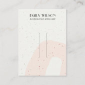 CARTE DE VISITE AFFICHAGE ABSTRAIT DE LA CLIP DE CHEVEUX DE POINTE (Devant)