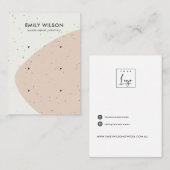 CARTE DE VISITE AFFICHAGE ABSTRAIT DE LA VAGUE DE PÊCHE DE CÉRAMIQ (Devant / Derrière)