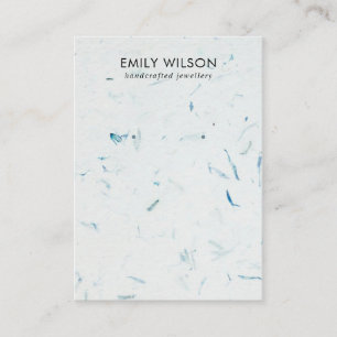 CARTE DE VISITE AFFICHAGE D'APPROVISIONNEMENT EN PAPIER AQUA PETAL