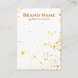 Carte De Visite Affichage de bijoux en Galaxie d'or