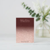 Carte De Visite Affichage de boucle d'oreille de bijoux de parties (Debout devant)