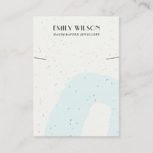 CARTE DE VISITE AFFICHAGE DE BRACELET DE COULEUR BLEU ABSTRAIT