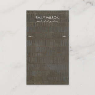 CARTE DE VISITE AFFICHAGE DE BRACELET DE COULEURS RUSTIQUES BRONZE