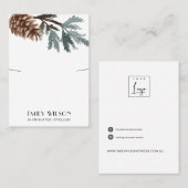 CARTE DE VISITE AFFICHAGE DE BRACELET DE LA BRANCHE DE LA BRANCHE  (Devant / Derrière)