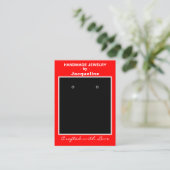 Carte De Visite Affichage de codes QR pour des boucles d'oreilles (Debout devant)