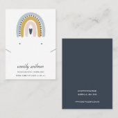 CARTE DE VISITE AFFICHAGE DE LA COUCHE DE COUCHE SCANDI BLUSH EARR (Devant / Derrière)