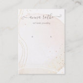 Carte De Visite Affichage de la signature de l'aquarelle Abstraite (Devant)