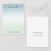 Carte De Visite Affichage de l'écoute de script dégradé (Devant / Derrière)