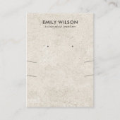 CARTE DE VISITE AFFICHAGE DE L'ÉCRAN DE LONGUE LONGUEUR DU STUCCO (Devant)