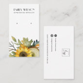 CARTE DE VISITE AFFICHAGE DE L'ÉTUDE DE BOIS DE L'AUTOMNE DE L'AUT (Devant / Derrière)