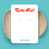 Carte De Visite Affichage de l'oreille de signature de script rétr