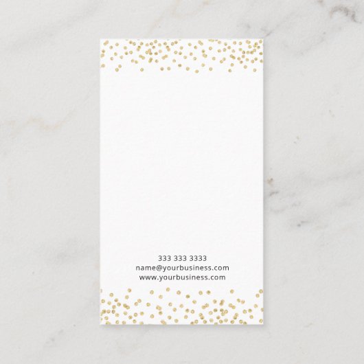 Carte De Visite Affichage de l'oreille du logo professionnel perso (Dos)